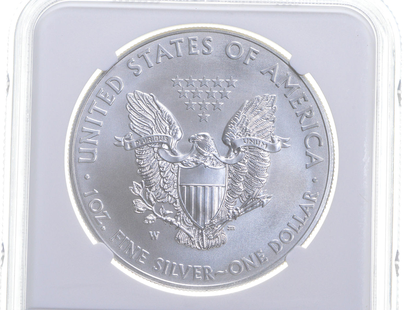 MS70 2014 W BURNISHED SILVER EAGLE NGC CLASSIC BROWN LABEL