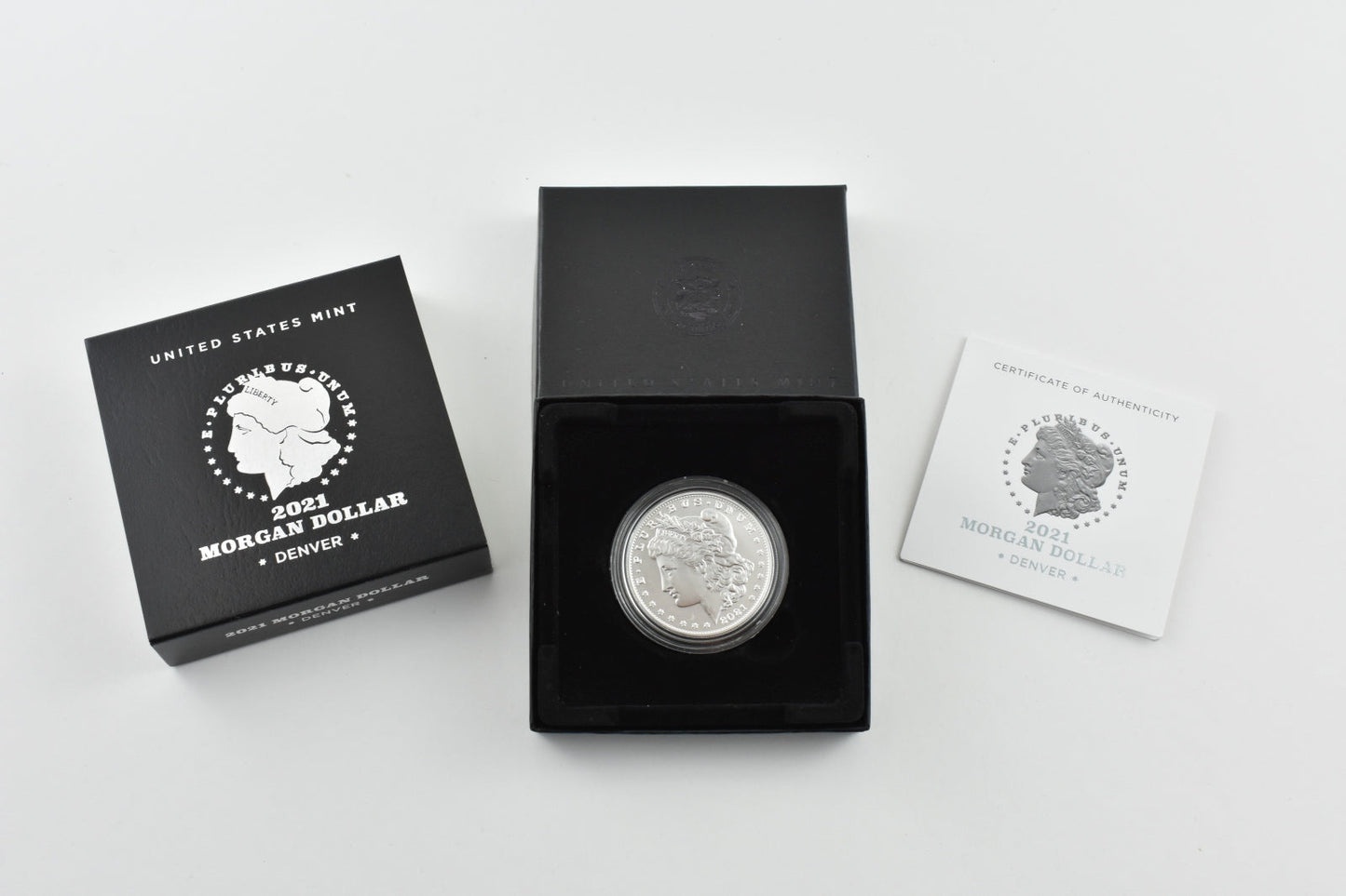 2021 Morgan Silver Dollar - Denver in OGP w/ COA