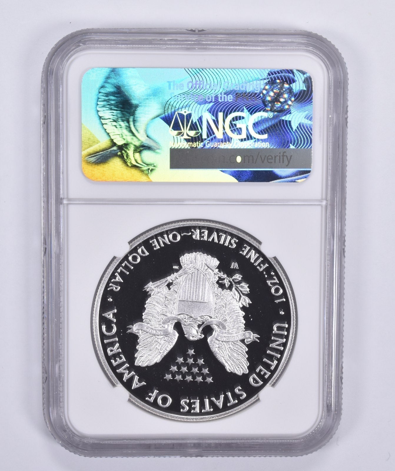 2017-W American Silver Eagle Proof PF70 UCAM NGC Signed Edmund C. Moy