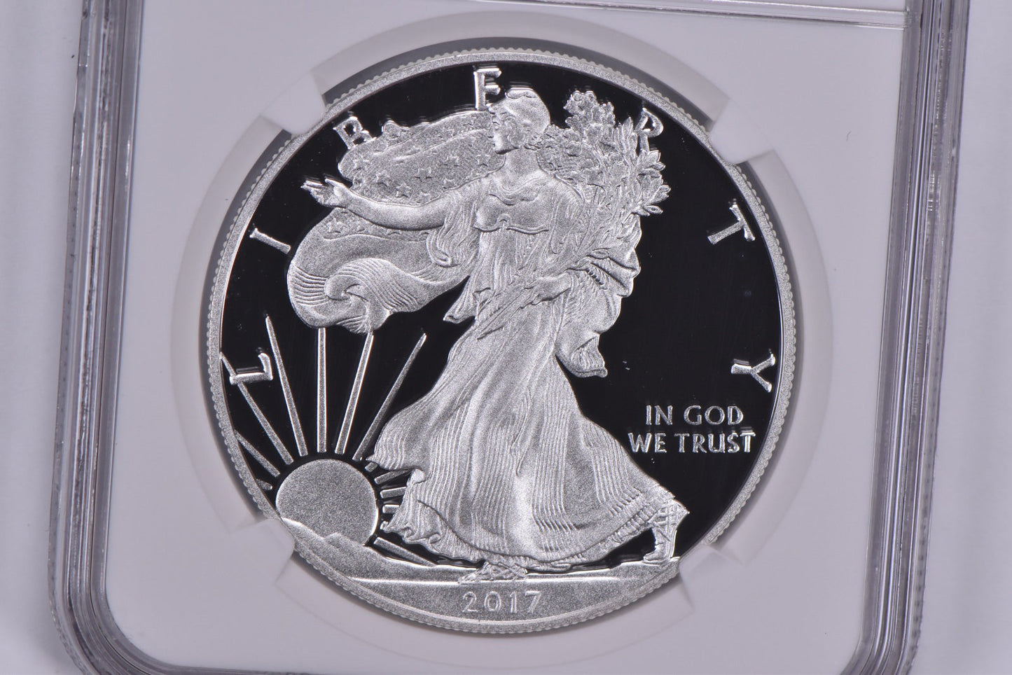 2017-W American Silver Eagle Proof PF70 UCAM NGC Signed Edmund C. Moy