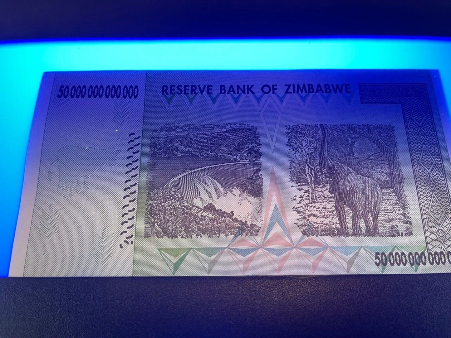 New UNC Zimbabwe 2008 50 TRILLION DOLLARS BANKNOTE AA P-90 100 TRILLION SERIES