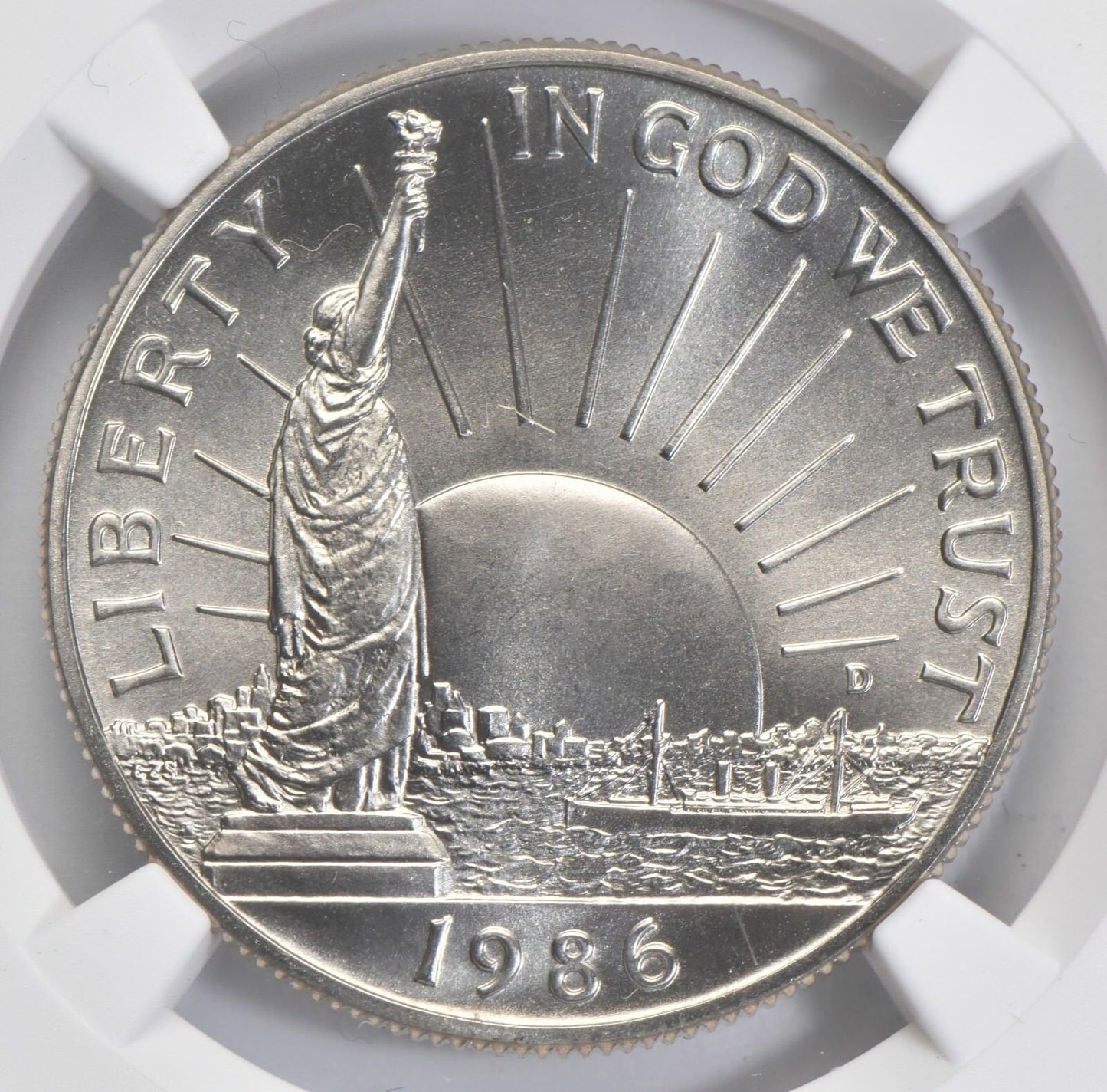 1986-D MS70 Statue of Liberty Commemorative Half Dollar NGC