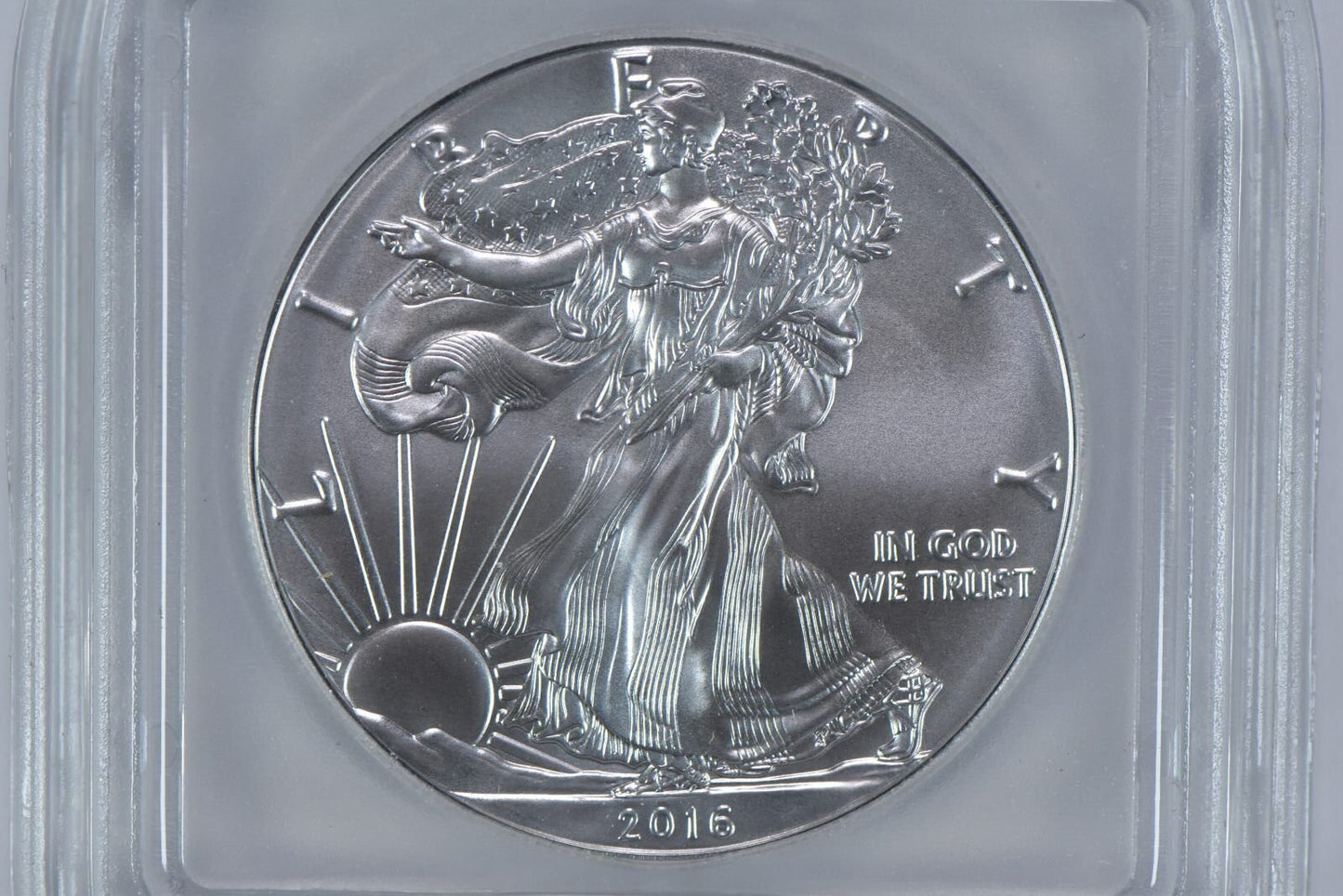 2016 American Silver Eagle MS70 ICG White Label