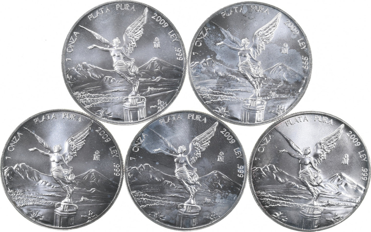 2009 Mo Mexico 1 Onza Silver Libertad