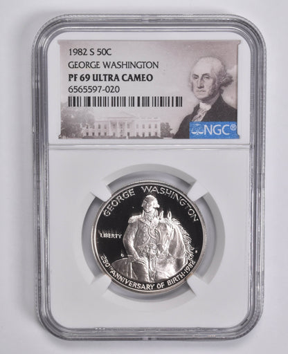 1982-S PF69 George Washington Commemorative Half Dollar NGC Special Label