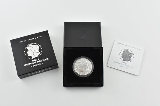 2021 Morgan Silver Dollar - Denver in OGP w/ COA