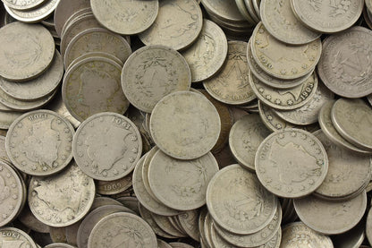 40 x 1900-1912 Liberty V Nickel Good G+ Bulk Roll Lot Mixed Year