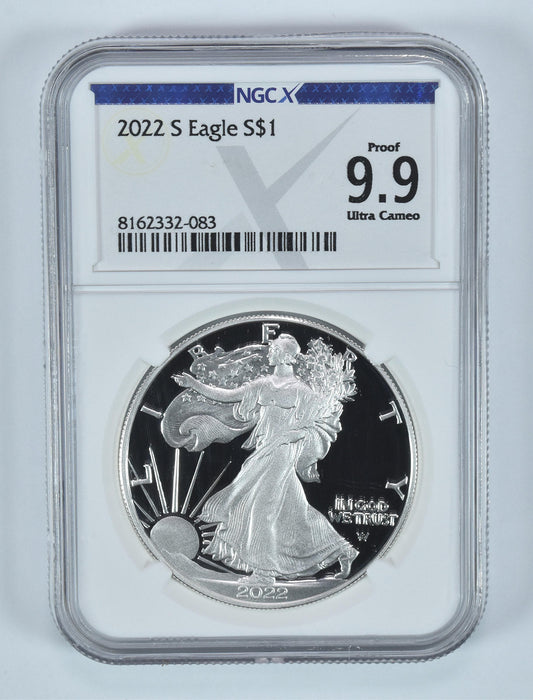 2022-S American Silver Eagle Proof 9.9 UCAM NGC X NGCX